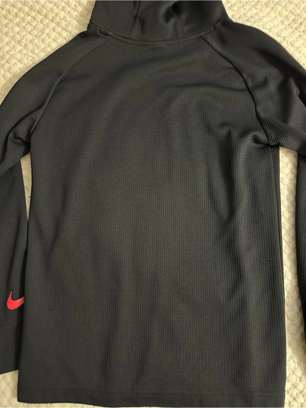 Youth Nike dri fit hooded long sleeve